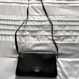 Coach Crossbody Black Leather Purse